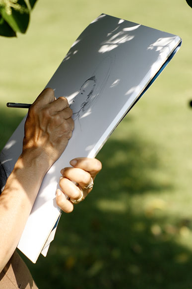 d'autres en profitent pour dessiner